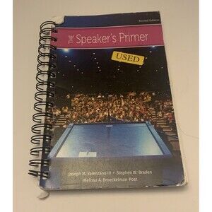 The Speaker's Primer (2nd edition) - Spiral-bound Joseph M. Valenzano III